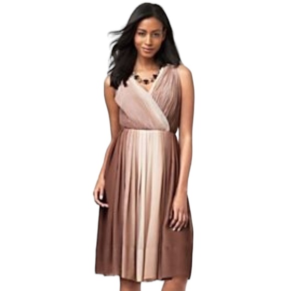 𝅺talbots Pleated Ombre Cocktail‎ Dress size 4 - Picture 1 of 6